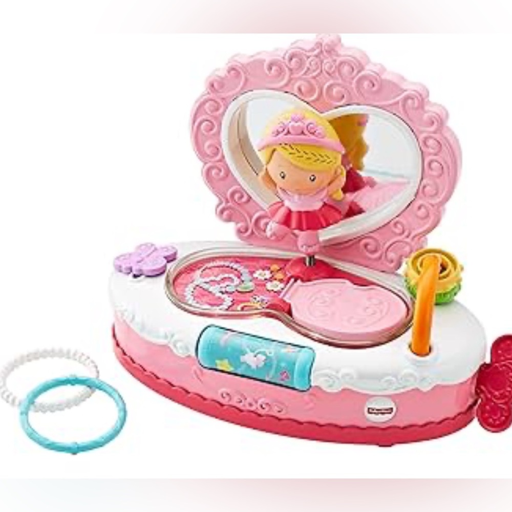 Fisher Price Princess Mommy Musical Jewellery Box Ballerina Activity Toy Mattel - Picture 3 of 4